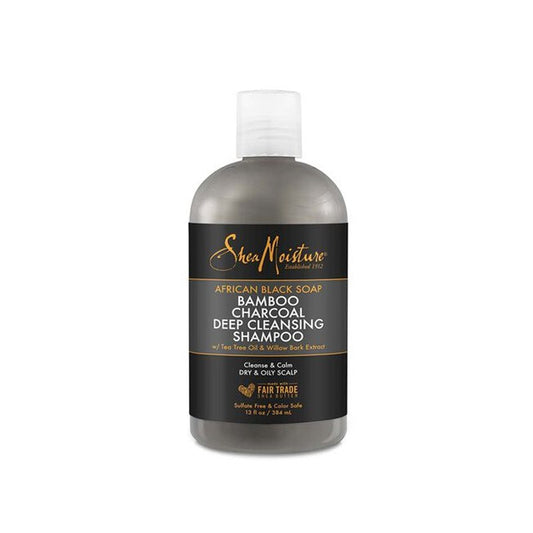 Shea Moisture African Black Soap & Bamboo Charcoal Shampoo 384ml